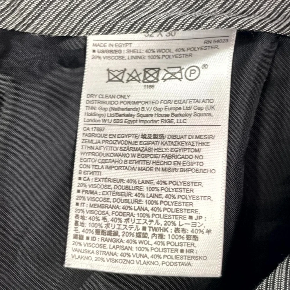 Banana Republic Tailored Slim Fit Dress Pants Mens 32x30 Wool Minimalist Oﬃce
